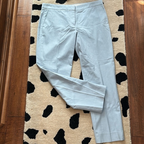 J. Crew Pants - J Crew chambray flat front trousers size 8